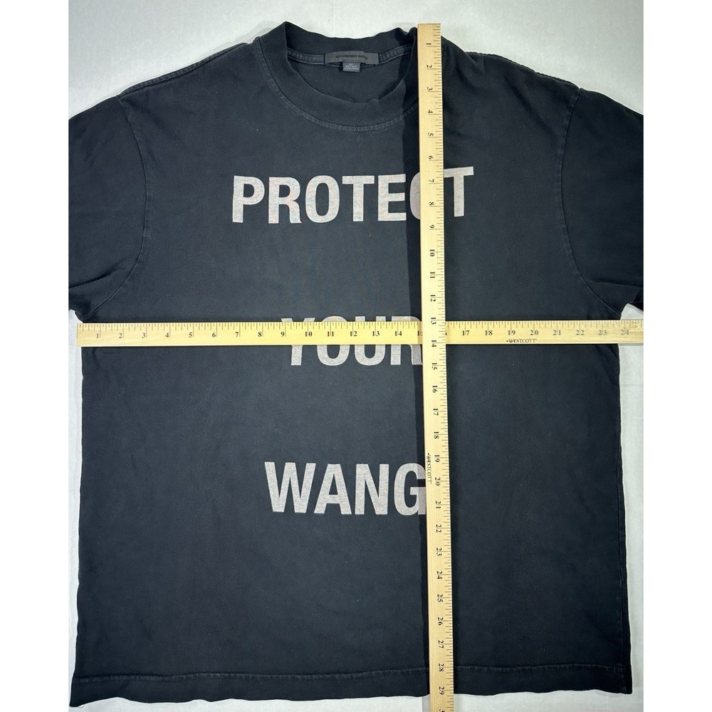 Alexander Wang "Protect Your Wang" Black Graphic T-Shirt Size L Made in USA - Picture 3 of 4